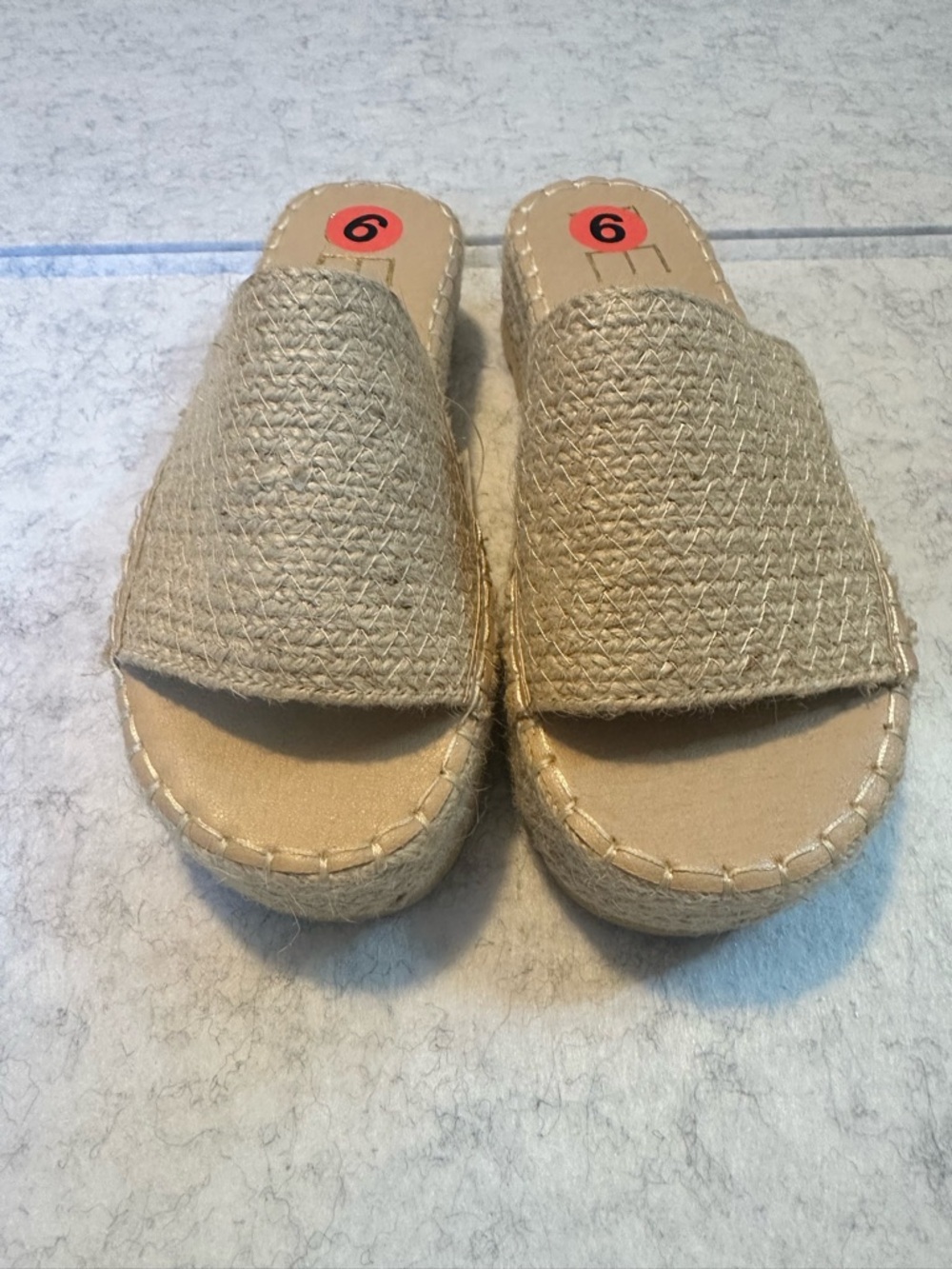 Beach by Matisse New Jute Slide Sandals - Women - Size 6 NWT